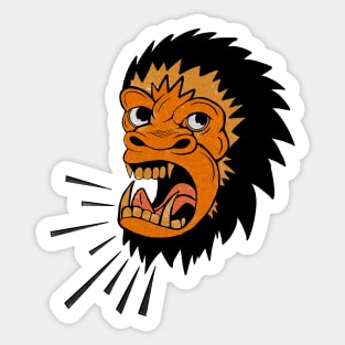 Gorilla Head Sticker